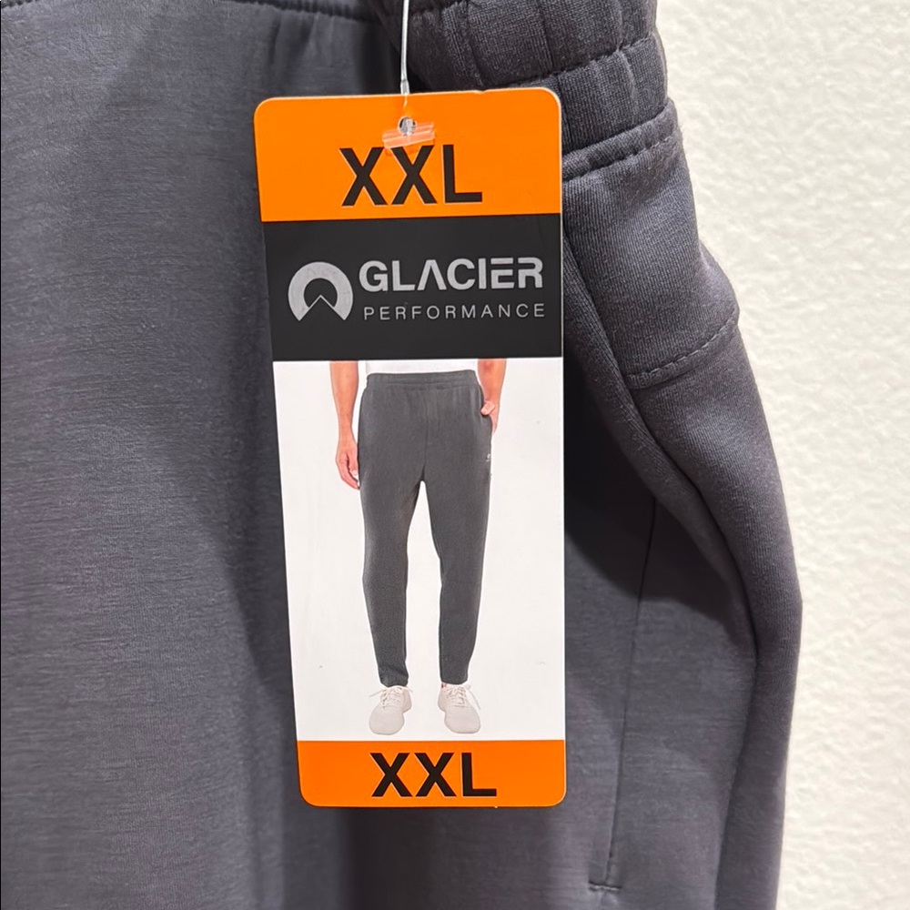 Gray Slim-Fit Sweatpants with Tapered Legs - Picture 2 of 10